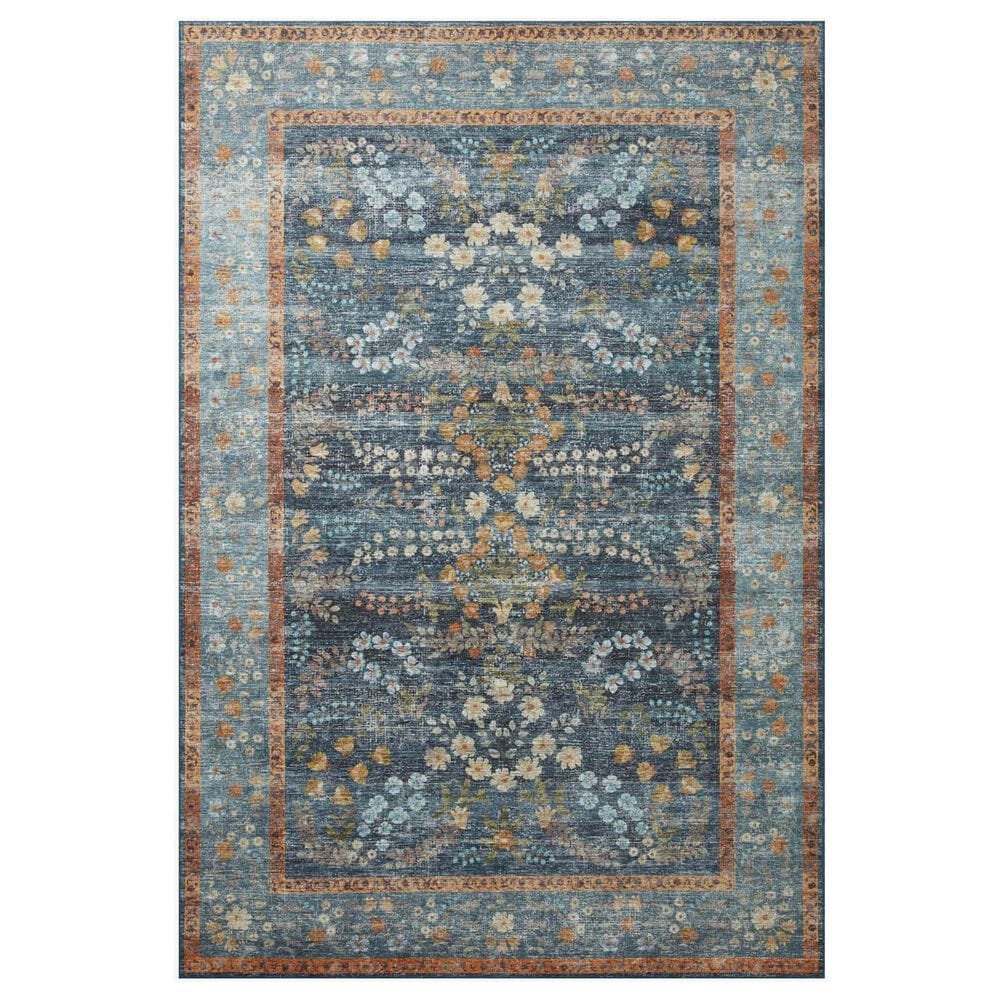 Rifle Paper Co. x Loloi Palais 2"3" x 3"9" Navy Area Rug, , large