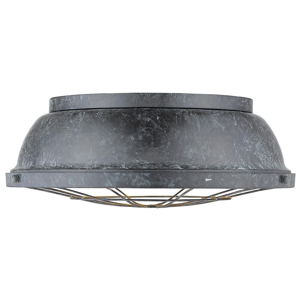 Golden Lighting Bartlett 16&quot; Flush Mount in Black Patina, , large