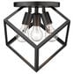 Golden Lighting Cassio 3-Light Semi-Flush in Matte Black, , large