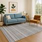 Dalyn Rug Company Soft Essentials Striped Gray 10" x 14" Indoor/Outdoor Area Rug, , large
