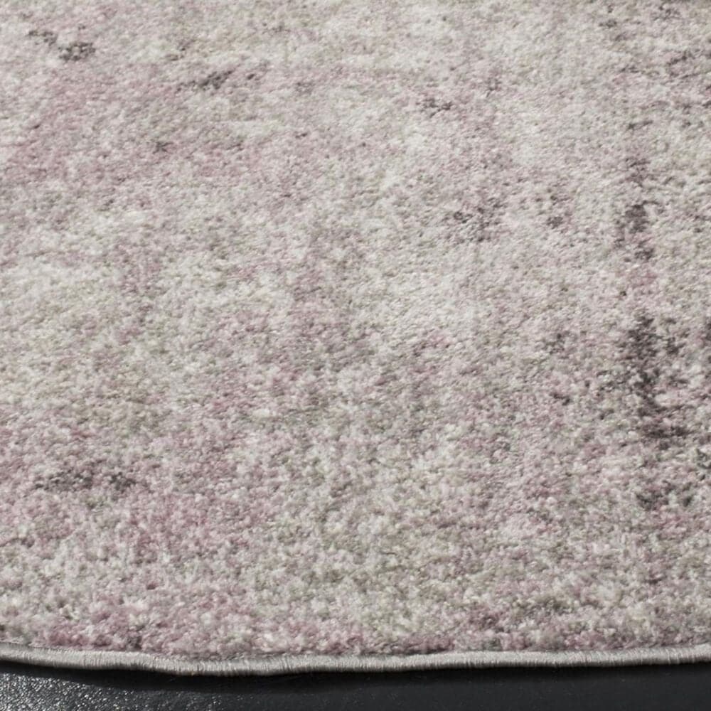 Safavieh Adirondack ADR130M 4&#39; Round Light Grey and Purple Area Rug, , large