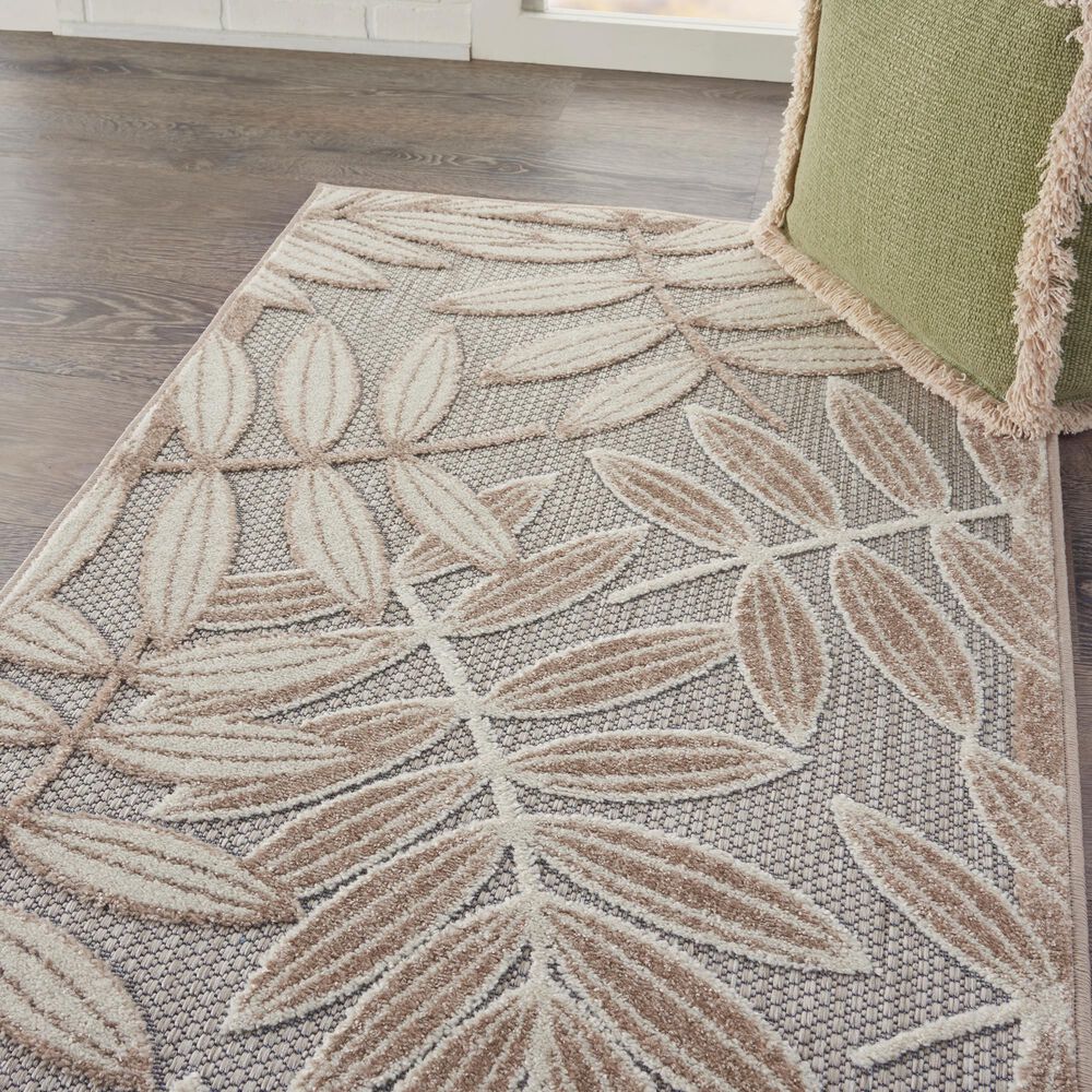 Nourison Aloha ALH18 Natural 2' x 3' Indoor/Outdoor Area Rug, , large
