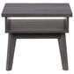 CorLiving Hollywood Side Table with Shelf in Dark Grey, , large