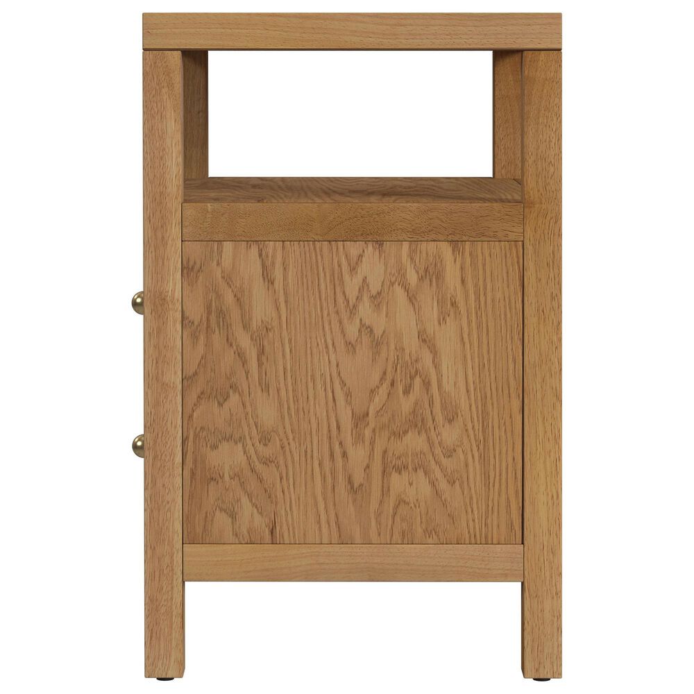 Butler Specialty Company Nora 2 Drawer Nightstand with Open Shelf in Light Natural Brown, , large