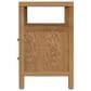 Butler Specialty Company Nora 2 Drawer Nightstand with Open Shelf in Light Natural Brown, , large
