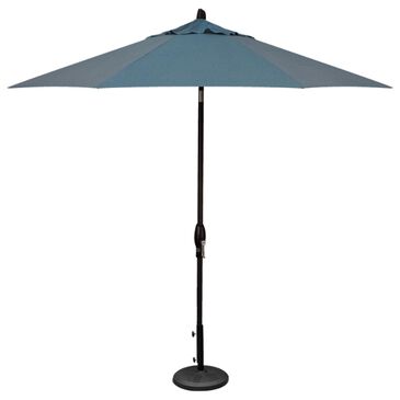 Treasure Garden 9" Umbrella with Black Base in Cast Lagoon, , large