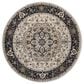 Safavieh Lyndhurst LNH334 7" Round Cream and Navy Area Rug, , large