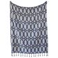 Foreside Cleo 60" x 50" Throw in Navy, , large