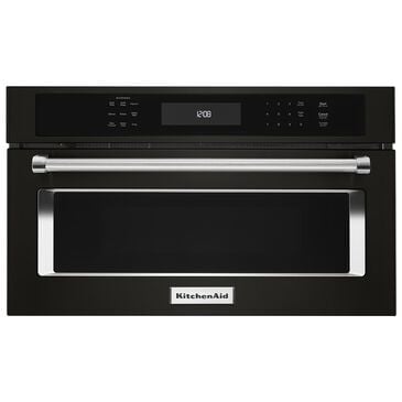 KitchenAid 27" Built-In Microwave Oven with Convection Cooking in Black Stainless, , large