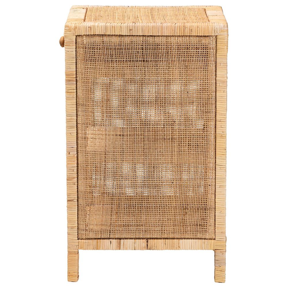 Baxton Studio Bella 1-Drawer Nightstand in Natural Brown, , large