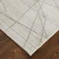 Feizy Whitton 4" x 6" Ivory and Charcoal Area Rug, , large