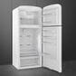 SMEG 19.28 Cu. Ft. Retro Top Freeze Refrigerator with Right Hinge in White, , large