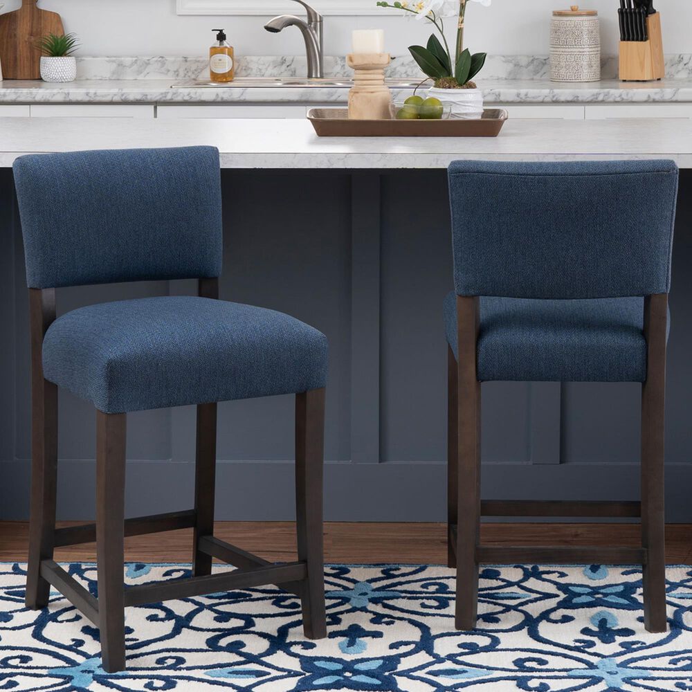 Linon Home Decor Koda Counter Stool in Rich Brown (Set of 2), , large