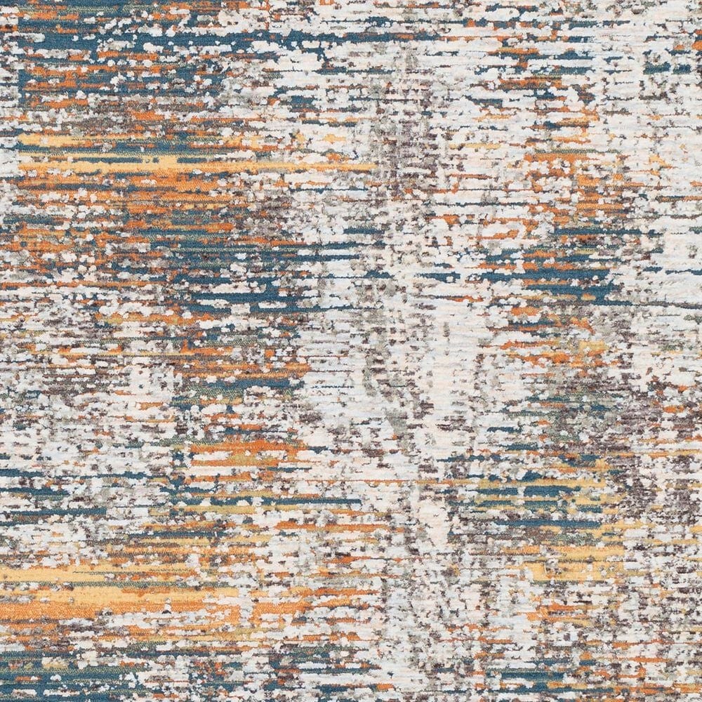 Surya Presidential Blue, Orange, Saffron, Ice Blue, Dusty Sage, Charcoal, Ivory, Wheat, Light Olive and Gray 11&#39;6&quot; x 15&#39;6&quot; Area Rug, , large