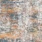 Surya Presidential Blue, Orange, Saffron, Ice Blue, Dusty Sage, Charcoal, Ivory, Wheat, Light Olive and Gray 11"6" x 15"6" Area Rug, , large