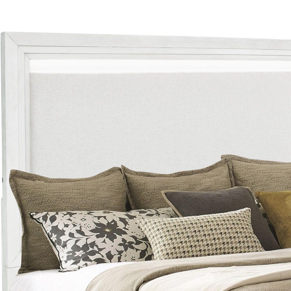 Sasha Lee King Storage Bed in Brushed White, , large