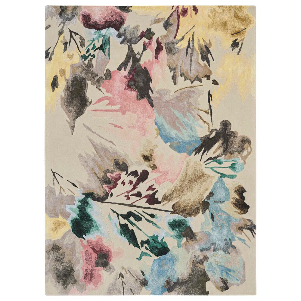 Nourison Prismatic PRS15 5"7" x 7"5" Beige Area Rug, , large