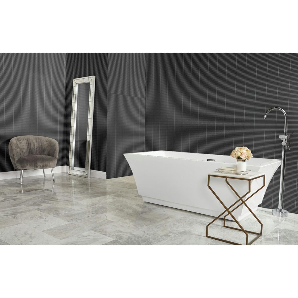 Dal-Tile Color Wheel Black 12&#39;&#39; X 10&#39;&#39; Ceramic Mosaic Sheet, , large