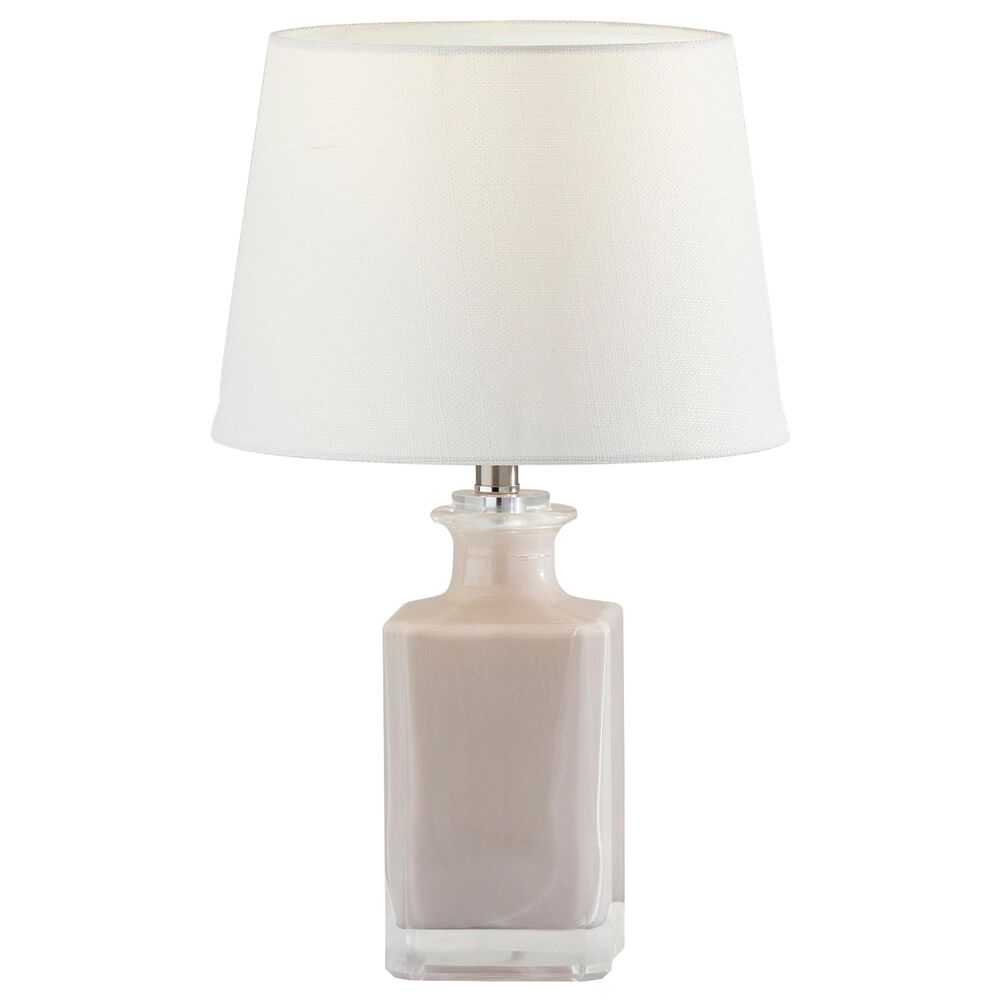 Adesso Table Lamp in Light Purple Glass, , large