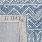 Safavieh Micro-Loop MLP502M 8" x 10" Blue and Ivory Area Rug, , large