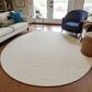Dalyn Rug Company Hinton 4" Round Linen Indoor/Outdoor Area Rug, , large