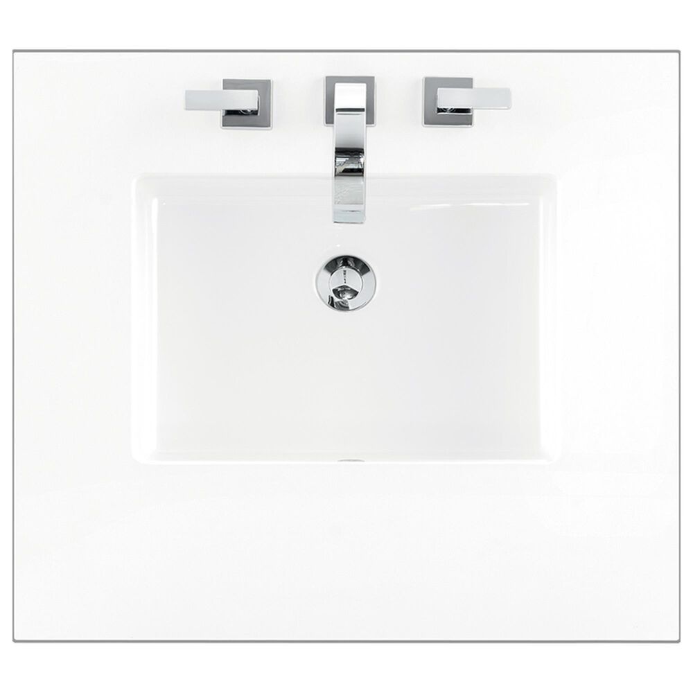 James Martin Copper Cove Encore 26" Single Top with 3 cm in Classic White Quartz, , large