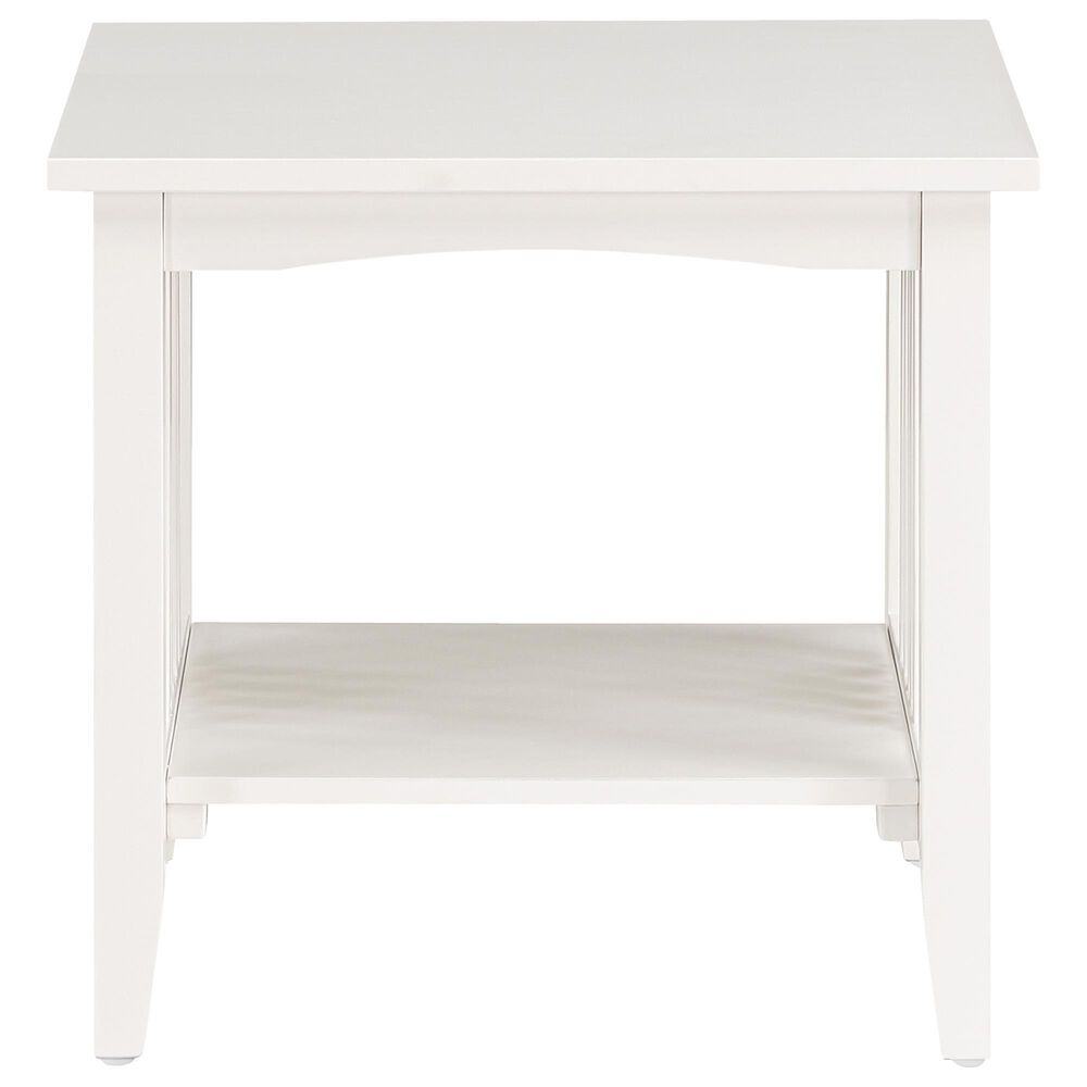 OSP Home Sierra End Table in White, , large