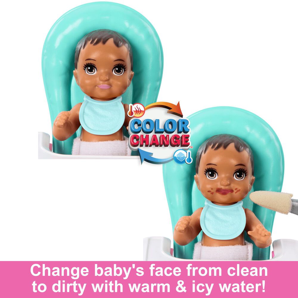 Barbie Skipper Babysitters Inc. Playset and Doll with Black Hair, , large