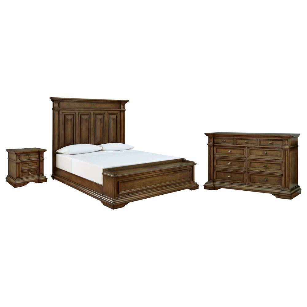 Millenium Frantanna California King Panel Storage Bed with Dresser and Nightstand in Brown, , large