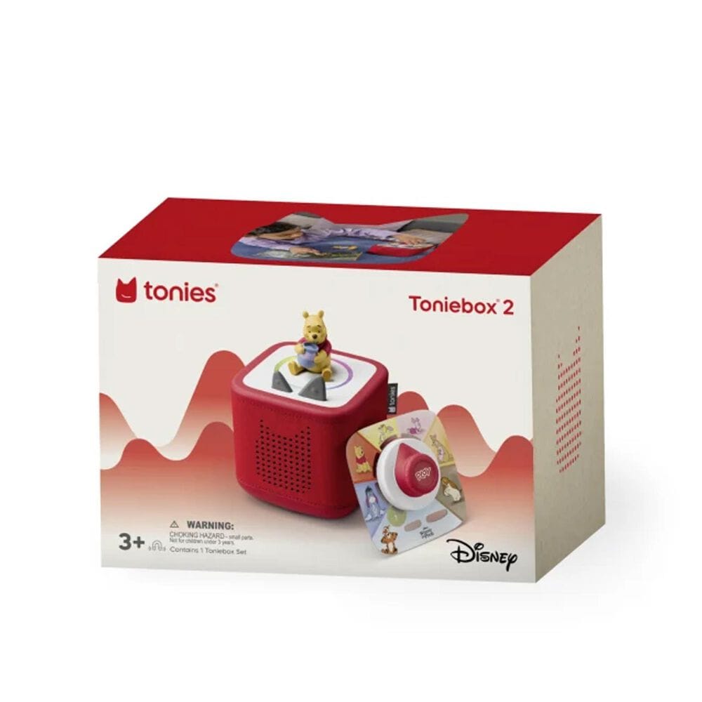 Tonies Toniebox 2 Play Set - Winnie the Pooh &#40;Sunset Red&#41;, , large