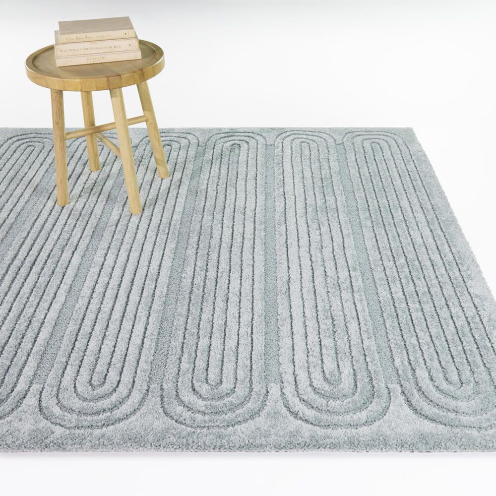 Balta Rugs Cocoon Ettore Teal 5'3" x 7' Area Rug, , large