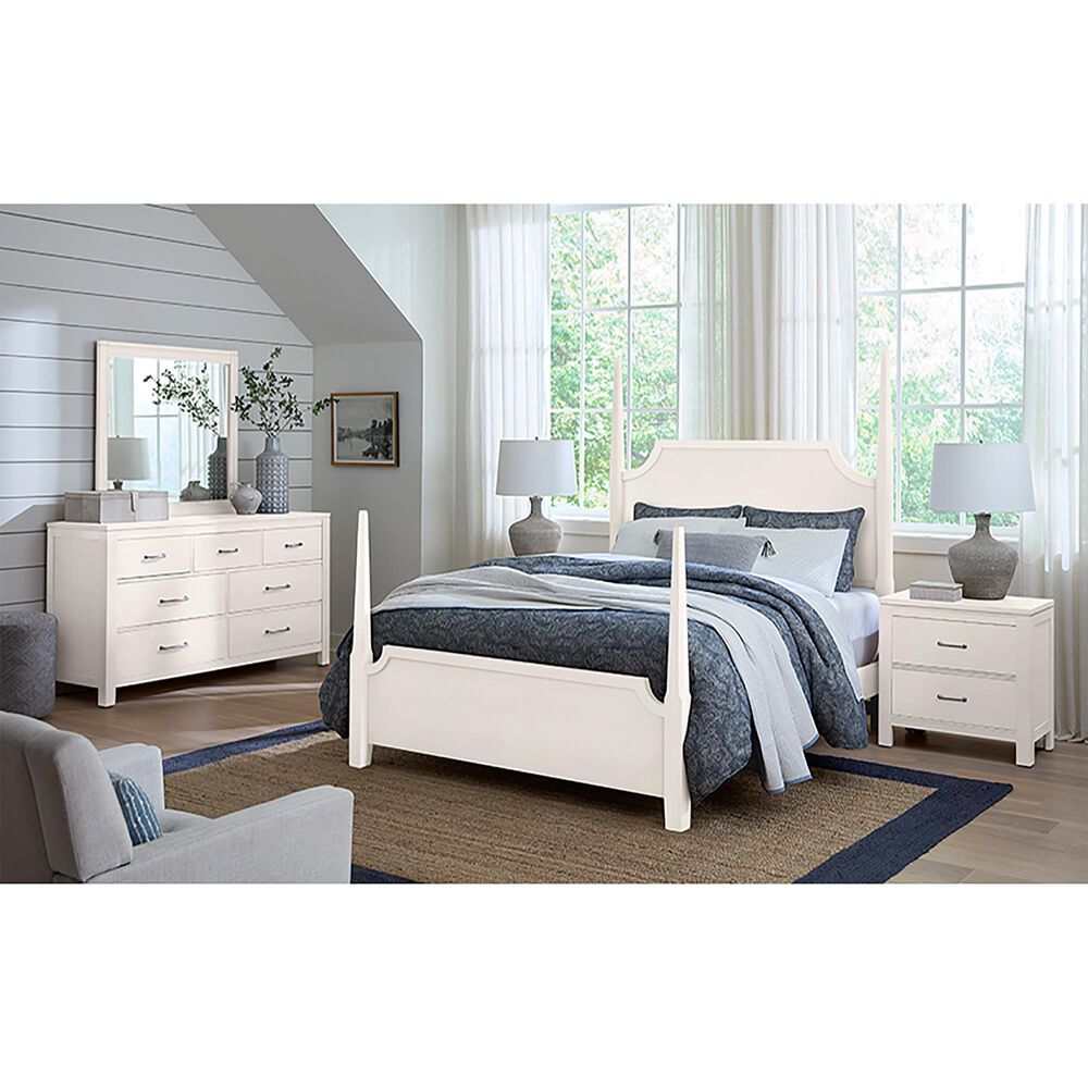 Viceray Collections Tide and Timber Full Poster Bed in White Maple, , large