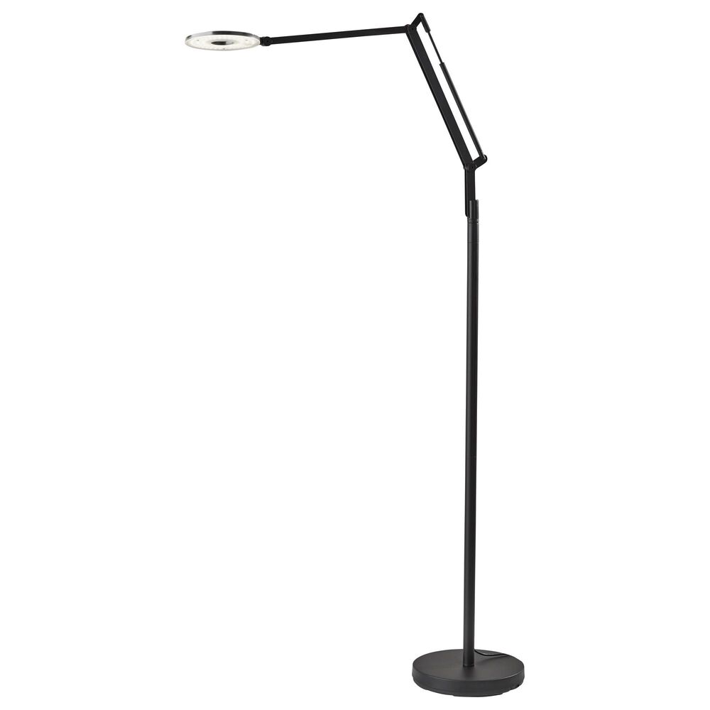 Adesso Gordon LED Floor Lamp in Black, , large