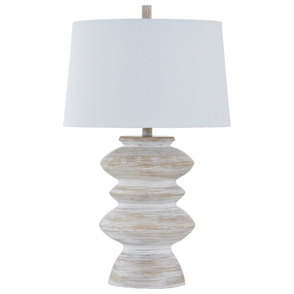 Southern Lighting Arden Table Lamp in White Washed, , large