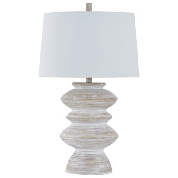 Southern Lighting Arden Table Lamp in White Washed, , large