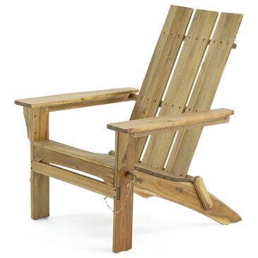 Hearth and Haven Zuma Outdoor Foldable Adirondack Chair in Natural, , large