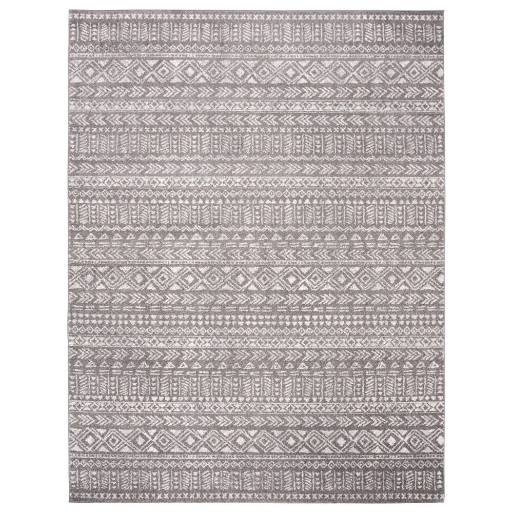 Safavieh Tulum TUL263F 9" x 12" Dark Grey and Ivory Area Rug, , large