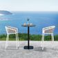 Hearth and Haven Rowan Patio Low-back Barrel Stool in White (Set of 2), , large