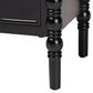 Baxton Studio Malinda 2-Drawer End Table with Spindle Legs in Black, , large