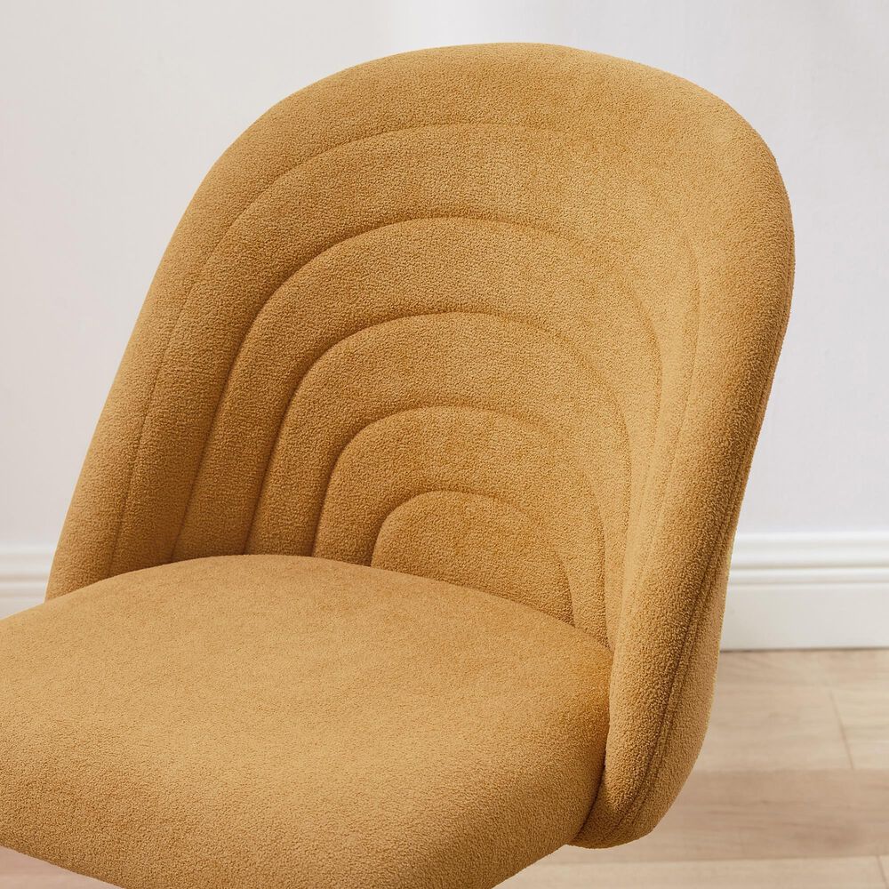 Linon Home Decor Skyla Swivel Office Chair in Yellow, , large