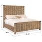 Hooker Furniture Vineyard Row King Panel Bed in Sonoma, , large
