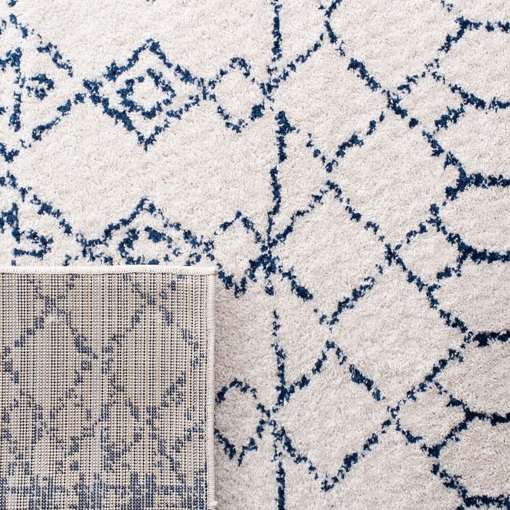 Safavieh Tulum  3&#39; x 5&#39; Ivory and Navy Area Rug, , large