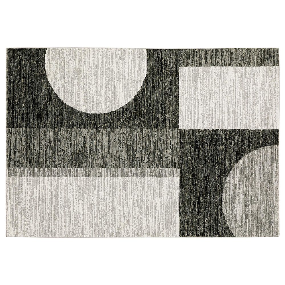 Oriental Weavers Strada Shelton STR06 5"3" x 7"3" Charcoal Area Rug, , large