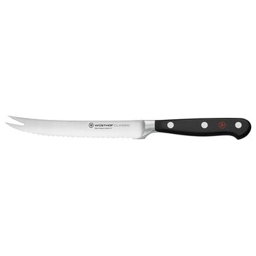 Wusthof Trident Classic Tomato Knife in Stainless Steel and Black, , large