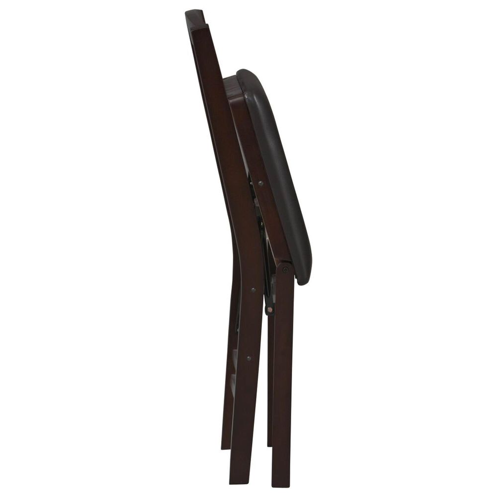Linden Boulevard Triena Folding Chair in Espresso, , large