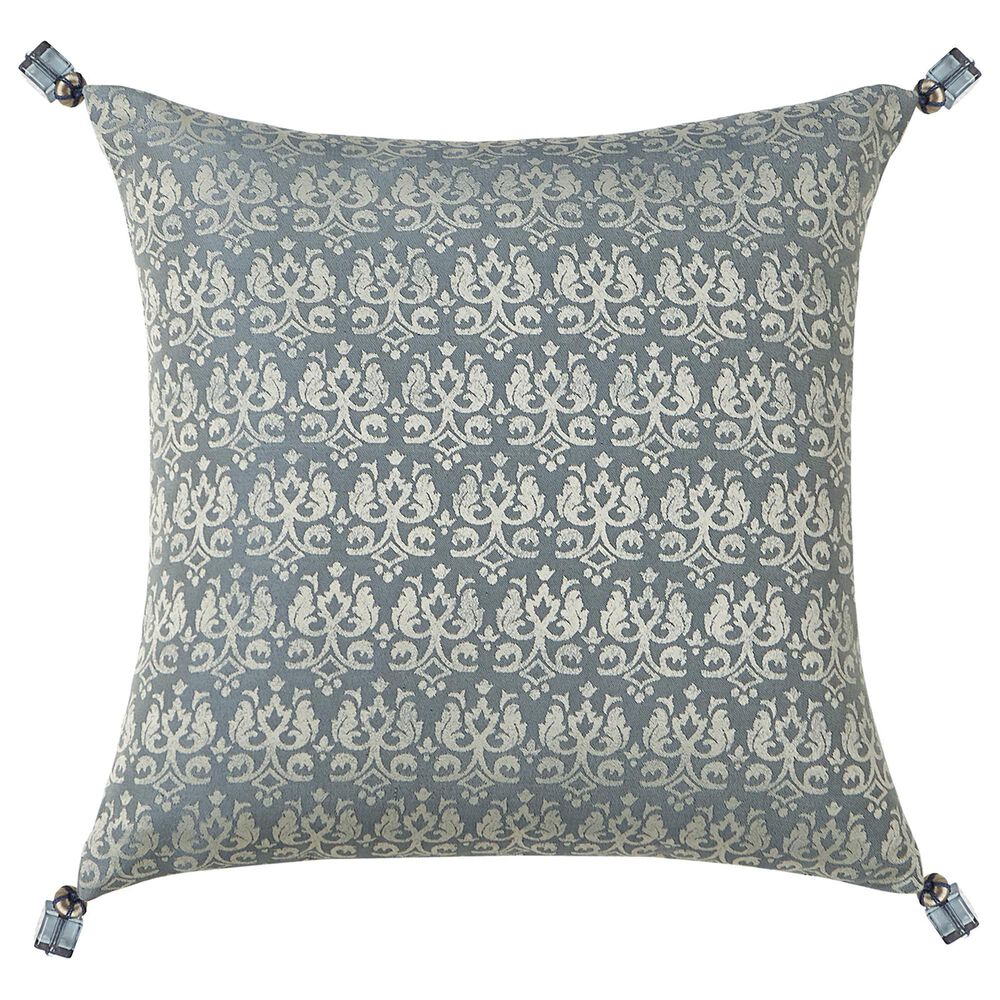 BCP Home Waterford Laurent 16" x 16" Decorative Pillow in Blue and Latte, , large
