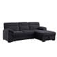 Lilola Home Kipling II 92.5" Stationary Sleeper Sofa in Dark Gray, , large