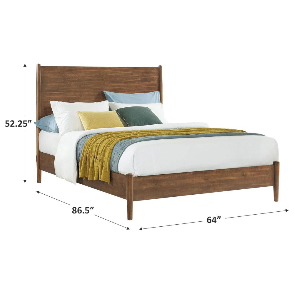 Forma &amp; Co Mid Century Modern Queen Platform Bed in Cinnamon, , large