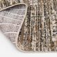 Central Oriental Oklahoma Prynn White Sand and Multicolorcolor 7"10" x 9"10" Area Rug, , large