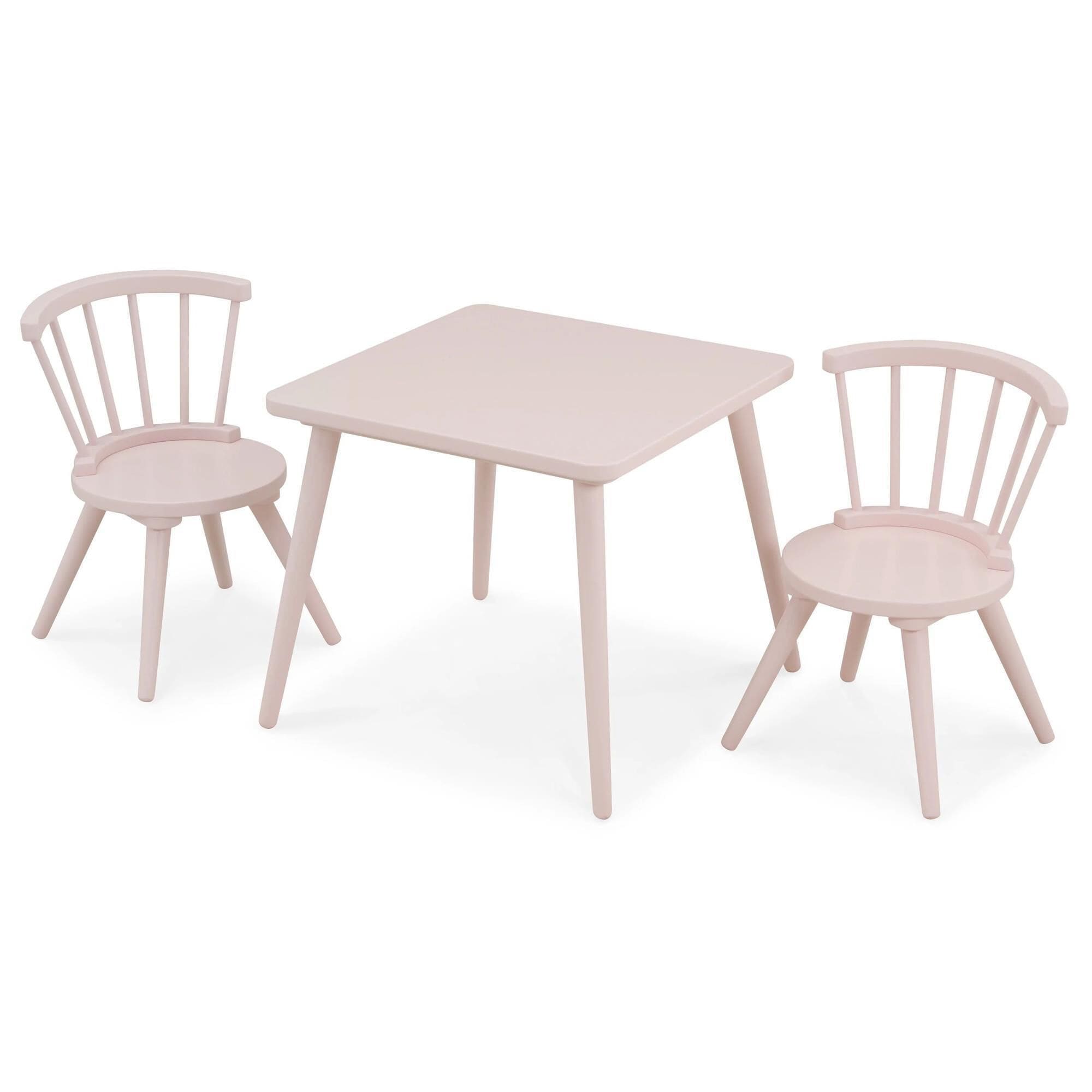 Blush pink hotsell table and chairs